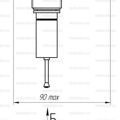 Рисунок 1 — Габаритные и присоединительные размеры датчика-реле давления ДЕМ-105С